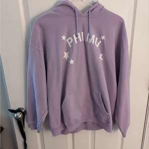 Lilac purple star phi mu sweatshirt